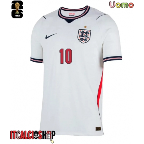 Inghilterra Jude Bellingham #10 Prima Maglia Mondiali 2026 Manica Corta